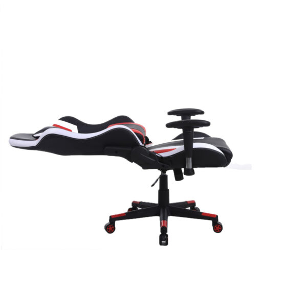 Silla de juegos de carrera Tornado - Silla de oficina - ergonómicamente ajustable - negro rojo - VDD World ES