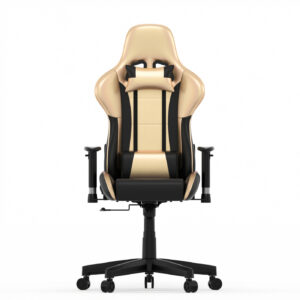 Silla de juego de carreras GoldGamer deluxe - silla de escritorio- silla de oficina - oro negro