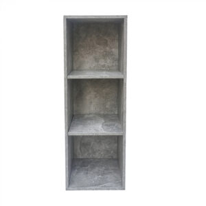Estantería de 3 compartimentos abiertos - armario - librería - armario de pared - gris industrial