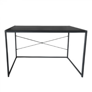 Escritorio Duro - mesa de portátil - mesa auxiliar - diseño industrial - ancho 100 cm - negro