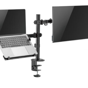 Brazo para monitor con soporte para laptop-giratorio