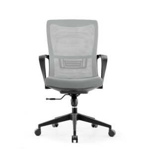 Silla de oficina - silla de oficina - ajustable en altura - ergonómica - gris