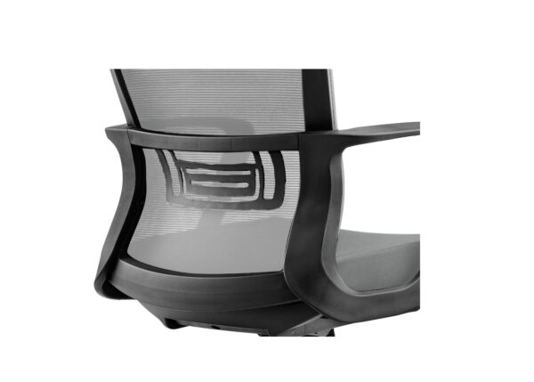Silla de oficina - silla de oficina - ajustable en altura - ergonómica - gris - VDD World ES