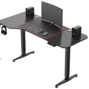 Escritorio de altura ajustable eléctrico - escritorio de juegos - 160 x 75 cm