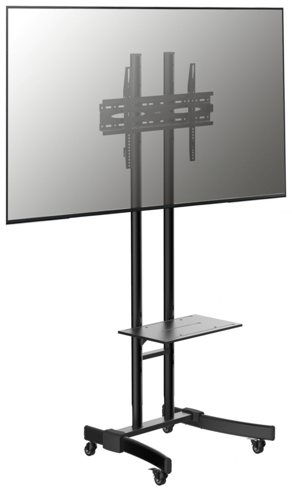 Soporte de base para TV - soporte de monitor de pantalla móvil - ajustable en altura - negro - VDD World ES